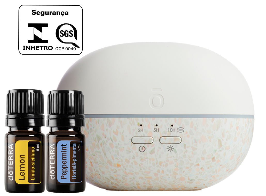 Difusor Pebble + 2 óleos